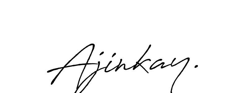 How to make Ajinkay. name signature. Use Antro_Vectra_Bolder style for creating short signs online. This is the latest handwritten sign. Ajinkay. signature style 7 images and pictures png