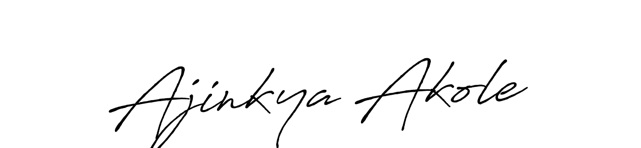 How to make Ajinkya Akole signature? Antro_Vectra_Bolder is a professional autograph style. Create handwritten signature for Ajinkya Akole name. Ajinkya Akole signature style 7 images and pictures png