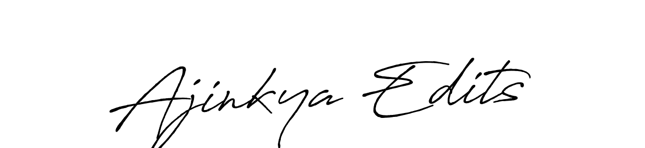 How to make Ajinkya Edits signature? Antro_Vectra_Bolder is a professional autograph style. Create handwritten signature for Ajinkya Edits name. Ajinkya Edits signature style 7 images and pictures png