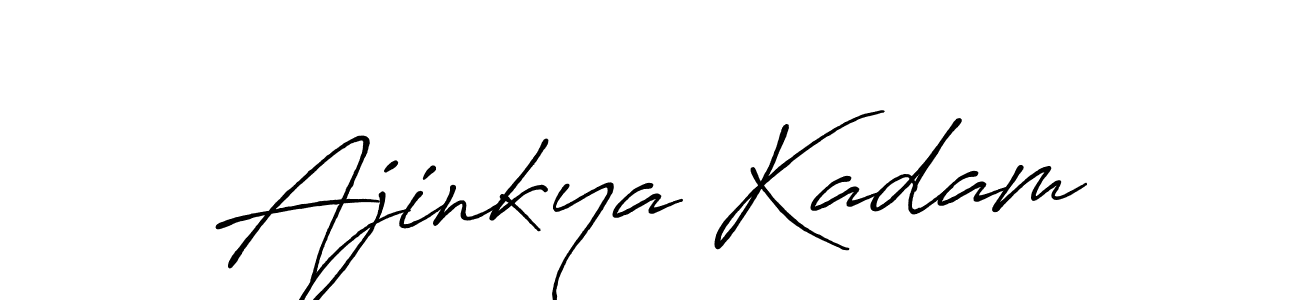 Create a beautiful signature design for name Ajinkya Kadam. With this signature (Antro_Vectra_Bolder) fonts, you can make a handwritten signature for free. Ajinkya Kadam signature style 7 images and pictures png