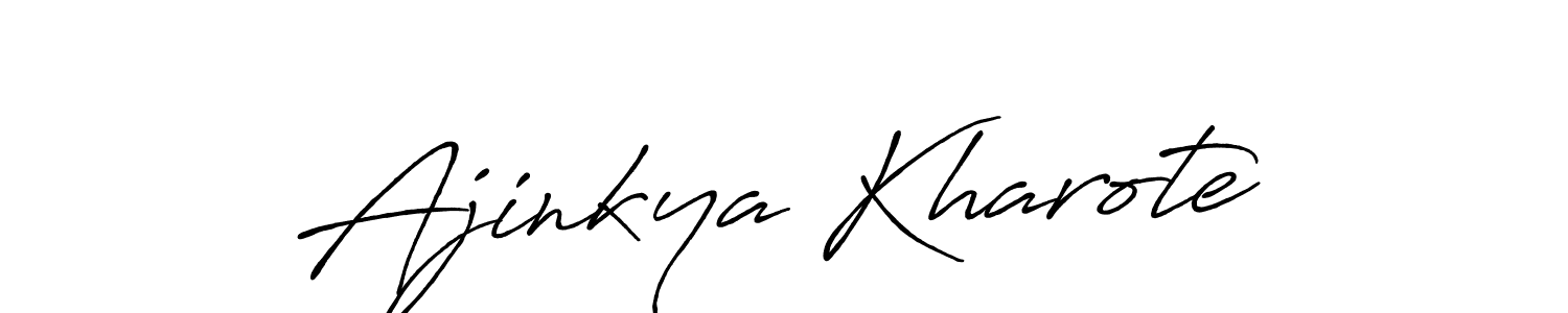 How to make Ajinkya Kharote signature? Antro_Vectra_Bolder is a professional autograph style. Create handwritten signature for Ajinkya Kharote name. Ajinkya Kharote signature style 7 images and pictures png