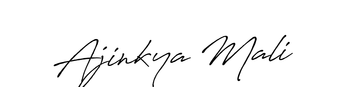 Also You can easily find your signature by using the search form. We will create Ajinkya Mali name handwritten signature images for you free of cost using Antro_Vectra_Bolder sign style. Ajinkya Mali signature style 7 images and pictures png