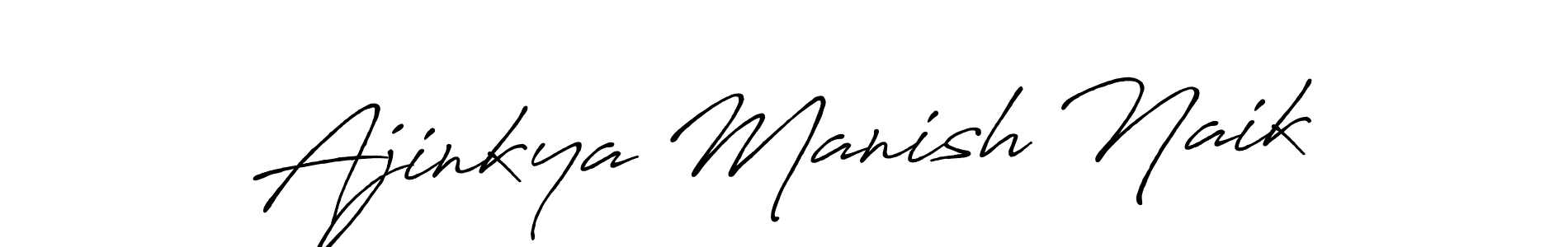 This is the best signature style for the Ajinkya Manish Naik name. Also you like these signature font (Antro_Vectra_Bolder). Mix name signature. Ajinkya Manish Naik signature style 7 images and pictures png