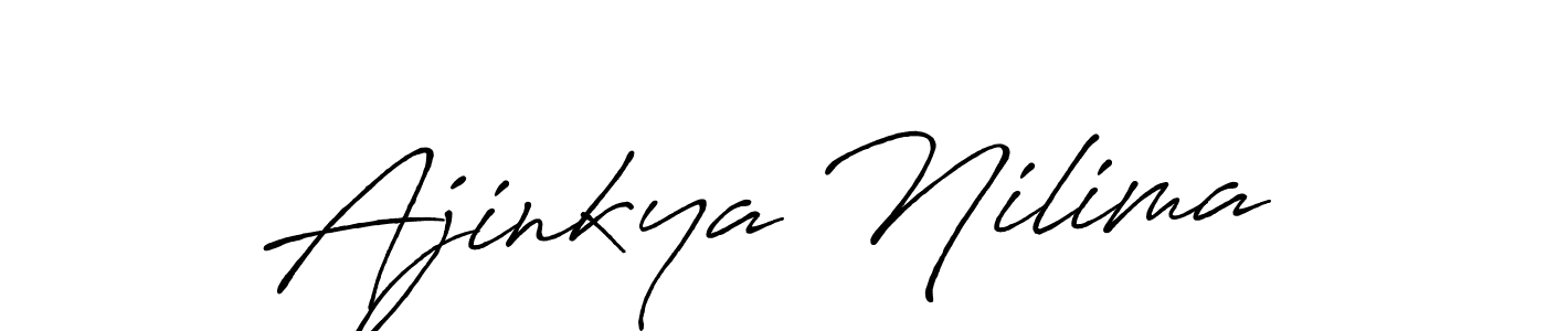Make a beautiful signature design for name Ajinkya Nilima. Use this online signature maker to create a handwritten signature for free. Ajinkya Nilima signature style 7 images and pictures png