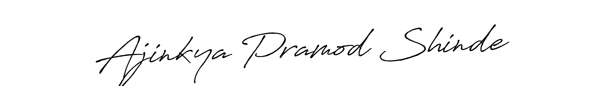 Create a beautiful signature design for name Ajinkya Pramod Shinde. With this signature (Antro_Vectra_Bolder) fonts, you can make a handwritten signature for free. Ajinkya Pramod Shinde signature style 7 images and pictures png