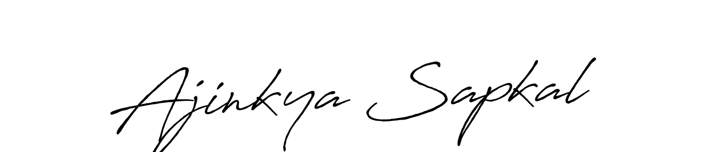 This is the best signature style for the Ajinkya Sapkal name. Also you like these signature font (Antro_Vectra_Bolder). Mix name signature. Ajinkya Sapkal signature style 7 images and pictures png