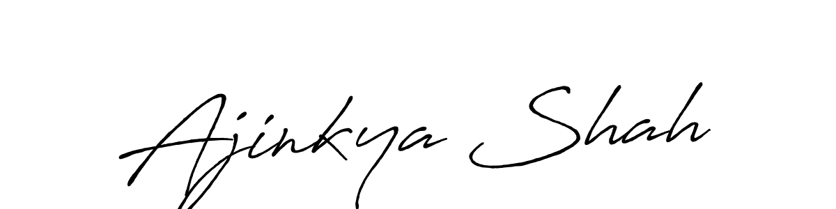 Make a beautiful signature design for name Ajinkya Shah. Use this online signature maker to create a handwritten signature for free. Ajinkya Shah signature style 7 images and pictures png