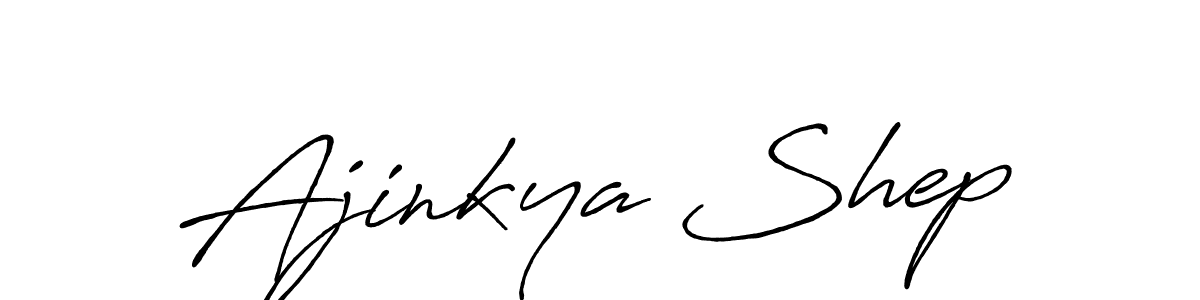 Ajinkya Shep stylish signature style. Best Handwritten Sign (Antro_Vectra_Bolder) for my name. Handwritten Signature Collection Ideas for my name Ajinkya Shep. Ajinkya Shep signature style 7 images and pictures png