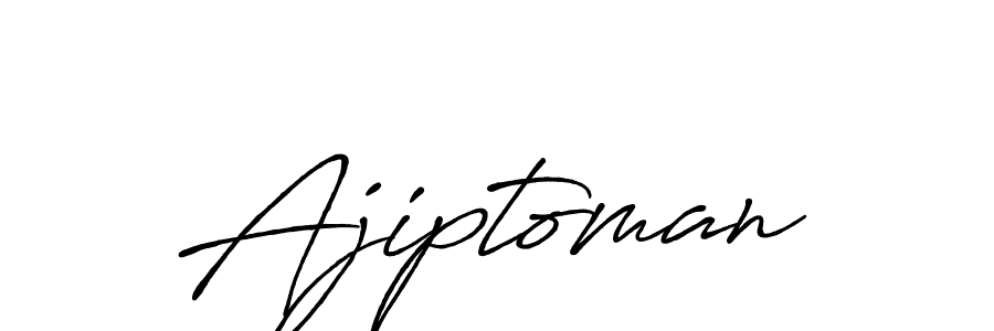 How to make Ajiptoman signature? Antro_Vectra_Bolder is a professional autograph style. Create handwritten signature for Ajiptoman name. Ajiptoman signature style 7 images and pictures png