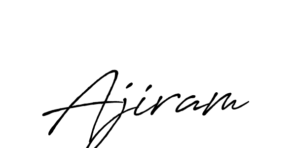 Use a signature maker to create a handwritten signature online. With this signature software, you can design (Antro_Vectra_Bolder) your own signature for name Ajiram. Ajiram signature style 7 images and pictures png