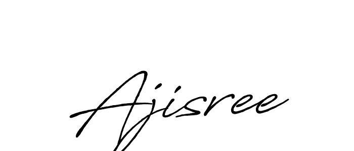 Also we have Ajisree name is the best signature style. Create professional handwritten signature collection using Antro_Vectra_Bolder autograph style. Ajisree signature style 7 images and pictures png