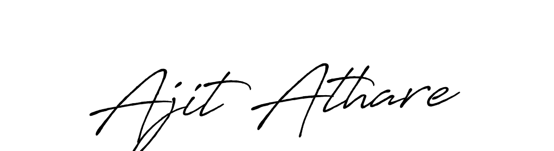 How to make Ajit Athare signature? Antro_Vectra_Bolder is a professional autograph style. Create handwritten signature for Ajit Athare name. Ajit Athare signature style 7 images and pictures png