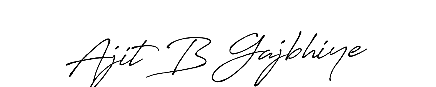 Ajit B Gajbhiye stylish signature style. Best Handwritten Sign (Antro_Vectra_Bolder) for my name. Handwritten Signature Collection Ideas for my name Ajit B Gajbhiye. Ajit B Gajbhiye signature style 7 images and pictures png