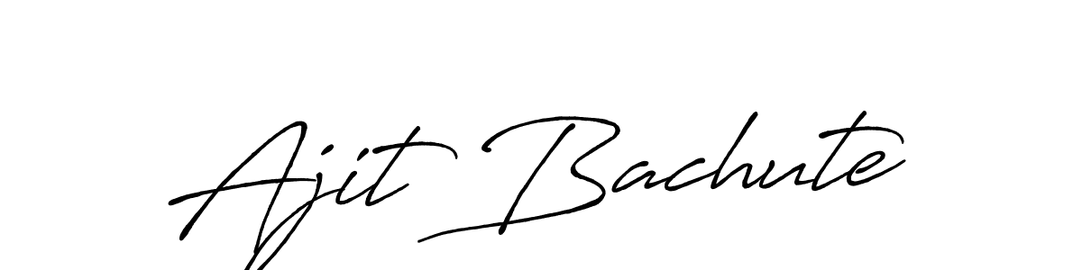 Also You can easily find your signature by using the search form. We will create Ajit Bachute name handwritten signature images for you free of cost using Antro_Vectra_Bolder sign style. Ajit Bachute signature style 7 images and pictures png