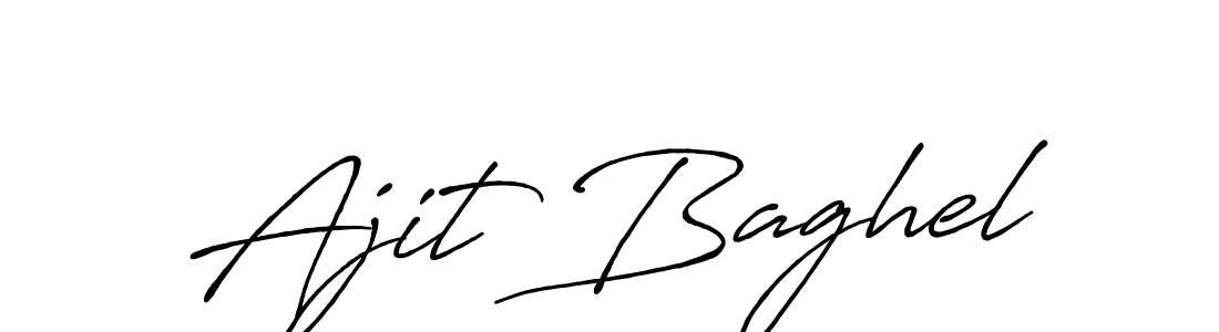 Design your own signature with our free online signature maker. With this signature software, you can create a handwritten (Antro_Vectra_Bolder) signature for name Ajit Baghel. Ajit Baghel signature style 7 images and pictures png