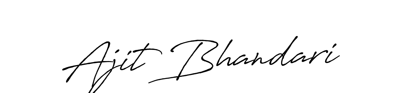 Make a short Ajit Bhandari signature style. Manage your documents anywhere anytime using Antro_Vectra_Bolder. Create and add eSignatures, submit forms, share and send files easily. Ajit Bhandari signature style 7 images and pictures png