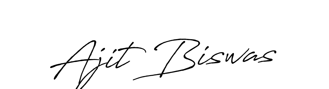 Design your own signature with our free online signature maker. With this signature software, you can create a handwritten (Antro_Vectra_Bolder) signature for name Ajit Biswas. Ajit Biswas signature style 7 images and pictures png