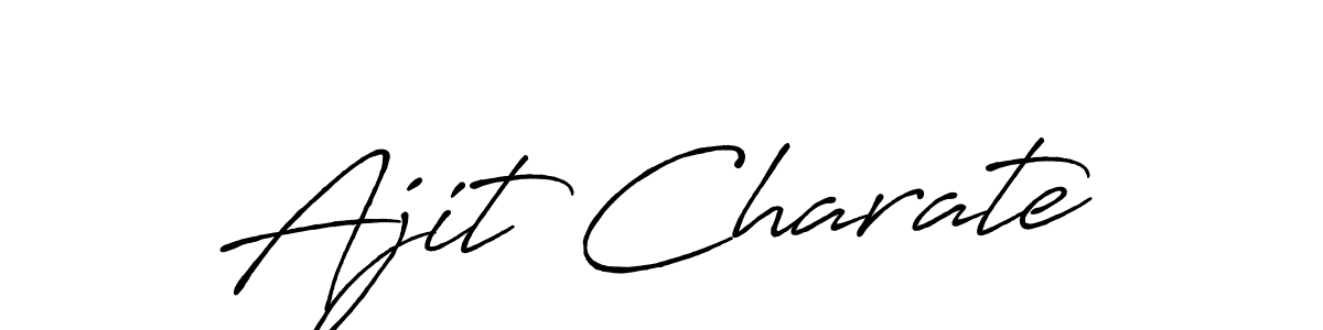 Create a beautiful signature design for name Ajit Charate. With this signature (Antro_Vectra_Bolder) fonts, you can make a handwritten signature for free. Ajit Charate signature style 7 images and pictures png