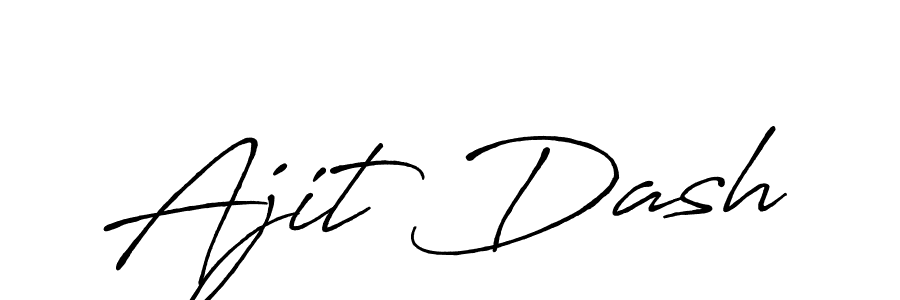 Create a beautiful signature design for name Ajit Dash. With this signature (Antro_Vectra_Bolder) fonts, you can make a handwritten signature for free. Ajit Dash signature style 7 images and pictures png