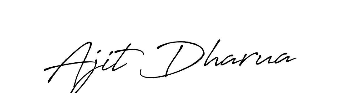 Make a beautiful signature design for name Ajit Dharua. With this signature (Antro_Vectra_Bolder) style, you can create a handwritten signature for free. Ajit Dharua signature style 7 images and pictures png