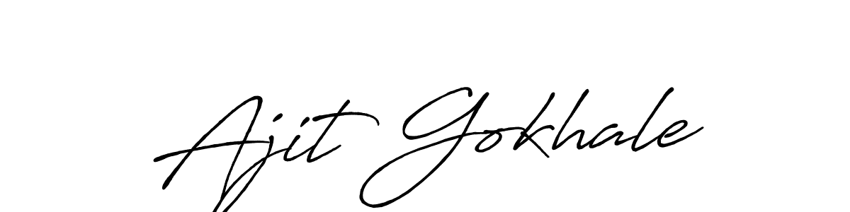 How to make Ajit Gokhale signature? Antro_Vectra_Bolder is a professional autograph style. Create handwritten signature for Ajit Gokhale name. Ajit Gokhale signature style 7 images and pictures png