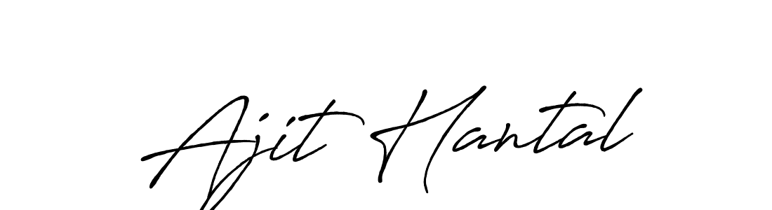 Use a signature maker to create a handwritten signature online. With this signature software, you can design (Antro_Vectra_Bolder) your own signature for name Ajit Hantal. Ajit Hantal signature style 7 images and pictures png