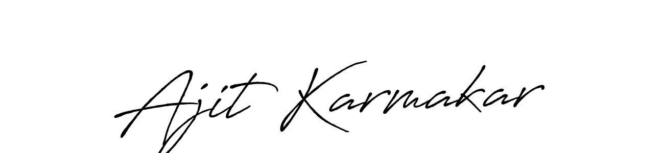 The best way (Antro_Vectra_Bolder) to make a short signature is to pick only two or three words in your name. The name Ajit Karmakar include a total of six letters. For converting this name. Ajit Karmakar signature style 7 images and pictures png