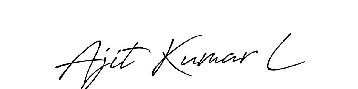 You can use this online signature creator to create a handwritten signature for the name Ajit Kumar L. This is the best online autograph maker. Ajit Kumar L signature style 7 images and pictures png