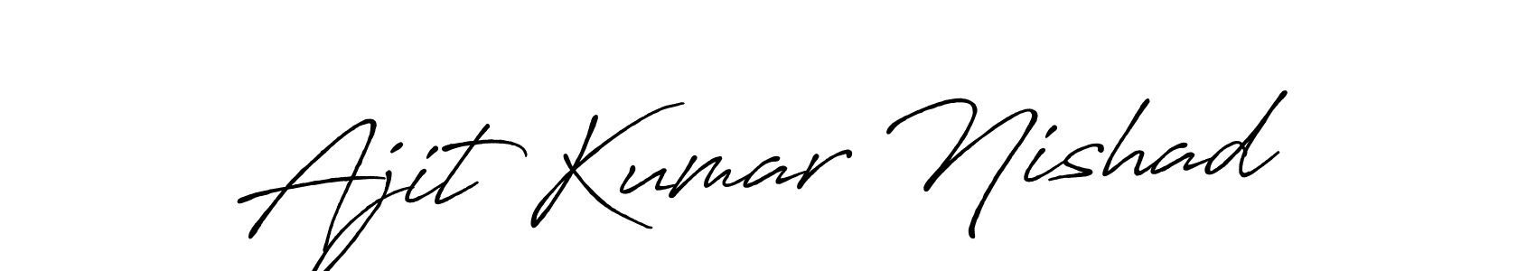 Also You can easily find your signature by using the search form. We will create Ajit Kumar Nishad name handwritten signature images for you free of cost using Antro_Vectra_Bolder sign style. Ajit Kumar Nishad signature style 7 images and pictures png