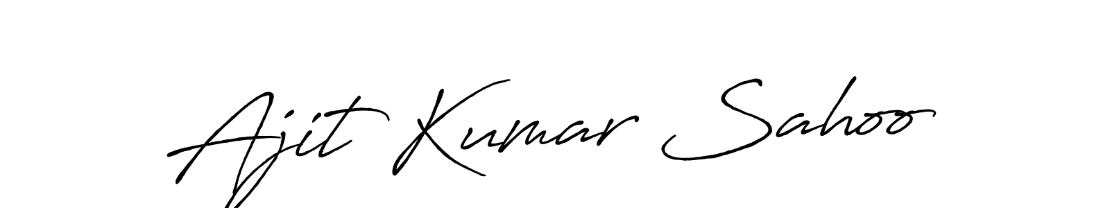 Ajit Kumar Sahoo stylish signature style. Best Handwritten Sign (Antro_Vectra_Bolder) for my name. Handwritten Signature Collection Ideas for my name Ajit Kumar Sahoo. Ajit Kumar Sahoo signature style 7 images and pictures png