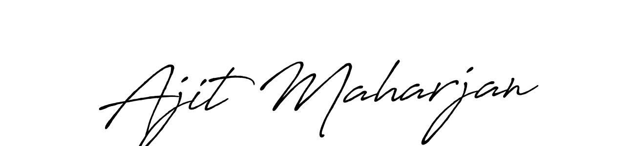 The best way (Antro_Vectra_Bolder) to make a short signature is to pick only two or three words in your name. The name Ajit Maharjan include a total of six letters. For converting this name. Ajit Maharjan signature style 7 images and pictures png