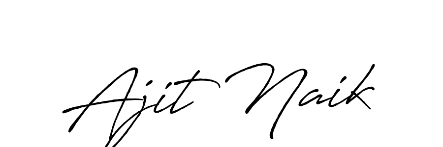 Ajit Naik stylish signature style. Best Handwritten Sign (Antro_Vectra_Bolder) for my name. Handwritten Signature Collection Ideas for my name Ajit Naik. Ajit Naik signature style 7 images and pictures png