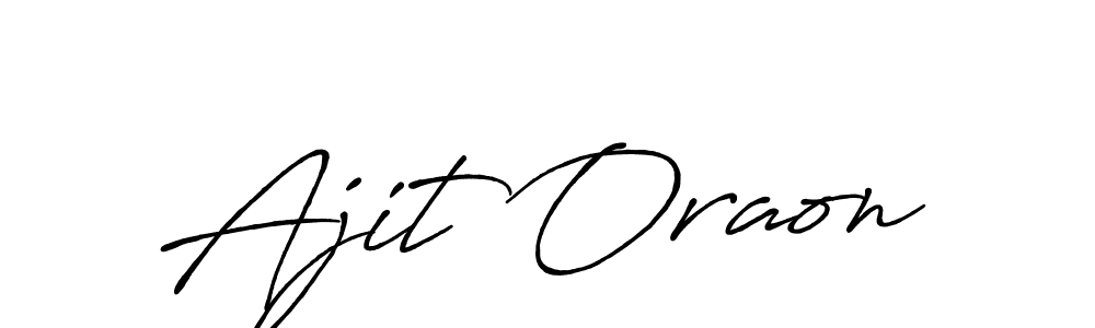 Ajit Oraon stylish signature style. Best Handwritten Sign (Antro_Vectra_Bolder) for my name. Handwritten Signature Collection Ideas for my name Ajit Oraon. Ajit Oraon signature style 7 images and pictures png