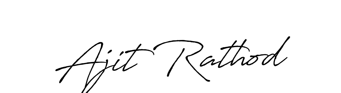 How to make Ajit Rathod signature? Antro_Vectra_Bolder is a professional autograph style. Create handwritten signature for Ajit Rathod name. Ajit Rathod signature style 7 images and pictures png