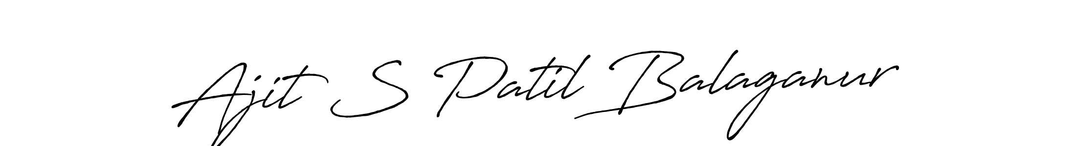 Use a signature maker to create a handwritten signature online. With this signature software, you can design (Antro_Vectra_Bolder) your own signature for name Ajit S Patil Balaganur. Ajit S Patil Balaganur signature style 7 images and pictures png