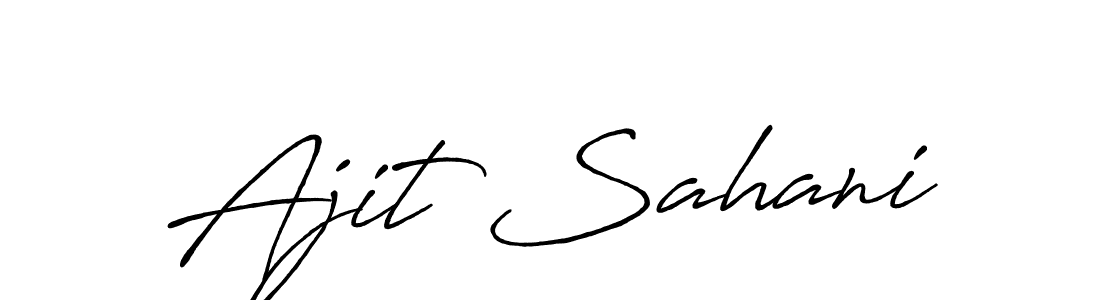 It looks lik you need a new signature style for name Ajit Sahani. Design unique handwritten (Antro_Vectra_Bolder) signature with our free signature maker in just a few clicks. Ajit Sahani signature style 7 images and pictures png