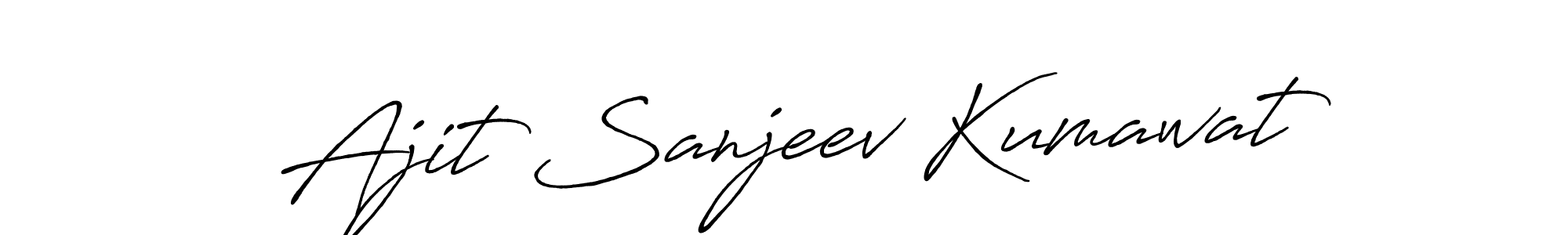 Also we have Ajit Sanjeev Kumawat name is the best signature style. Create professional handwritten signature collection using Antro_Vectra_Bolder autograph style. Ajit Sanjeev Kumawat signature style 7 images and pictures png