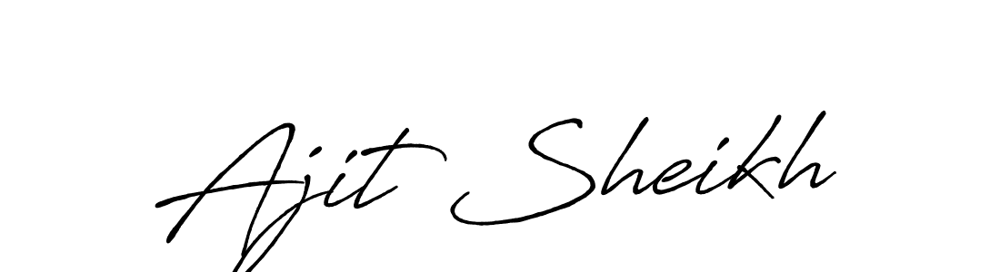 if you are searching for the best signature style for your name Ajit Sheikh. so please give up your signature search. here we have designed multiple signature styles  using Antro_Vectra_Bolder. Ajit Sheikh signature style 7 images and pictures png