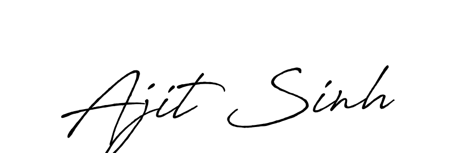 The best way (Antro_Vectra_Bolder) to make a short signature is to pick only two or three words in your name. The name Ajit Sinh include a total of six letters. For converting this name. Ajit Sinh signature style 7 images and pictures png