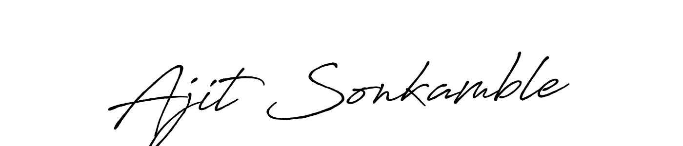 Similarly Antro_Vectra_Bolder is the best handwritten signature design. Signature creator online .You can use it as an online autograph creator for name Ajit Sonkamble. Ajit Sonkamble signature style 7 images and pictures png