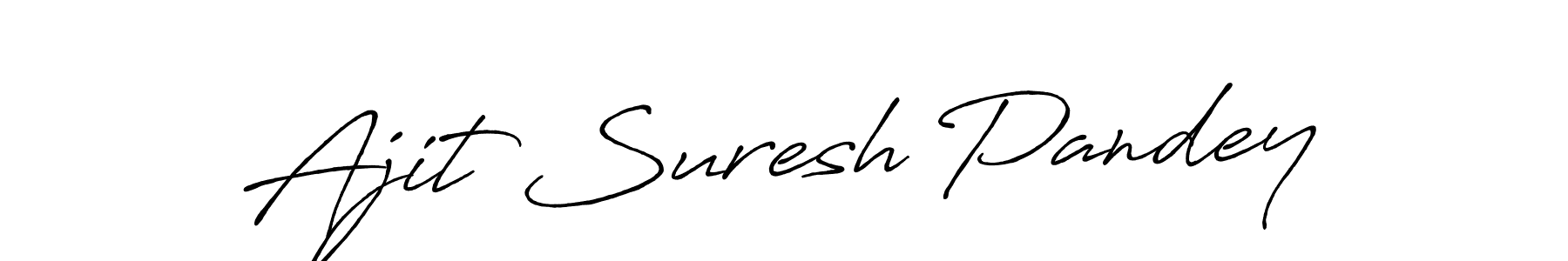 Design your own signature with our free online signature maker. With this signature software, you can create a handwritten (Antro_Vectra_Bolder) signature for name Ajit Suresh Pandey. Ajit Suresh Pandey signature style 7 images and pictures png