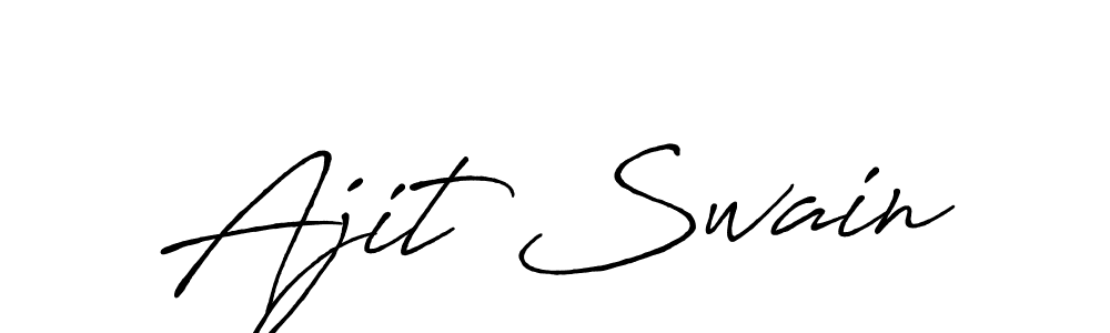Also You can easily find your signature by using the search form. We will create Ajit Swain name handwritten signature images for you free of cost using Antro_Vectra_Bolder sign style. Ajit Swain signature style 7 images and pictures png