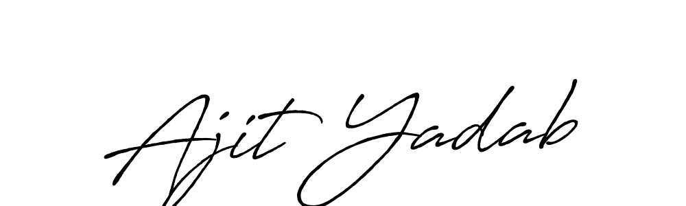 Once you've used our free online signature maker to create your best signature Antro_Vectra_Bolder style, it's time to enjoy all of the benefits that Ajit Yadab name signing documents. Ajit Yadab signature style 7 images and pictures png