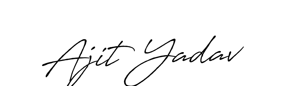 Also we have Ajit Yadav name is the best signature style. Create professional handwritten signature collection using Antro_Vectra_Bolder autograph style. Ajit Yadav signature style 7 images and pictures png