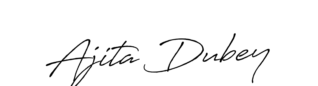 How to make Ajita Dubey signature? Antro_Vectra_Bolder is a professional autograph style. Create handwritten signature for Ajita Dubey name. Ajita Dubey signature style 7 images and pictures png