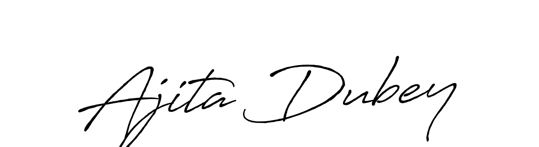 How to make Ajita Dubey signature? Antro_Vectra_Bolder is a professional autograph style. Create handwritten signature for Ajita Dubey name. Ajita Dubey signature style 7 images and pictures png