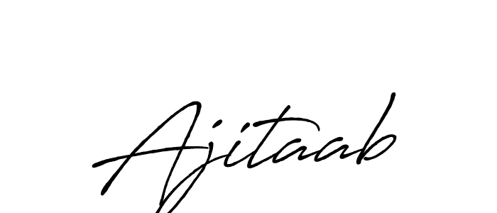 Create a beautiful signature design for name Ajitaab. With this signature (Antro_Vectra_Bolder) fonts, you can make a handwritten signature for free. Ajitaab signature style 7 images and pictures png