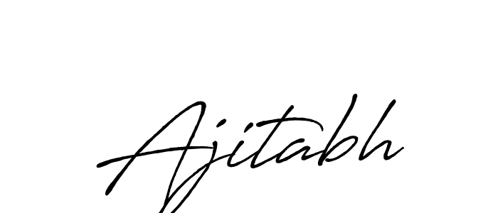 How to make Ajitabh name signature. Use Antro_Vectra_Bolder style for creating short signs online. This is the latest handwritten sign. Ajitabh signature style 7 images and pictures png