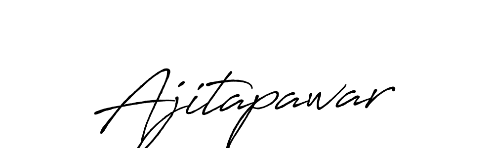 Make a beautiful signature design for name Ajitapawar. With this signature (Antro_Vectra_Bolder) style, you can create a handwritten signature for free. Ajitapawar signature style 7 images and pictures png