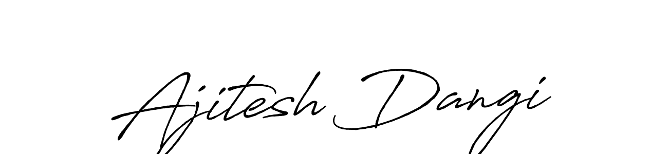 This is the best signature style for the Ajitesh Dangi name. Also you like these signature font (Antro_Vectra_Bolder). Mix name signature. Ajitesh Dangi signature style 7 images and pictures png